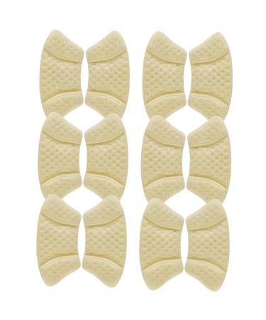 FRCOLOR 6 Pairs Anti-wear Back Stickers Heel Protectors Shoe Heel Grips Shoe Heel Pad Comfortable Heel Liners Heel Inserts for Women for Loose Shoes Heel Pads for Shoes That are Too Big