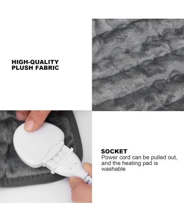 Electric Blanket | Temperature Adjustable Heating Pad - 6 Gears Dark Gray Timer & Auto Shut-Off (EU) | International Shipping - Buy Online on GoSupps.com