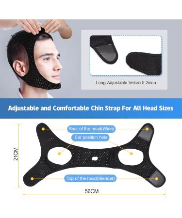 Buy Sno-Stopper Anti Snoring Chin Strap - Adjustable Breathable Headband for Men & Women | Effective Snoring Solution for Better Sleep - Buy Online on GoSupps.com