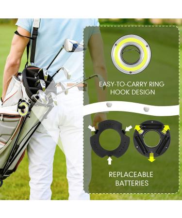 Retisee Glow Golf Hole Lights Set - 4 Pcs LED Glowing Golf Hole, Putting Green Flags, Poles, Light Up Cups for Night Play - Buy Online on GoSupps.com