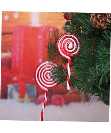 Zerodeko 8 Pcs Christmas Lollipops Christmas Tree Hanging Decor Xmas Party Lollipop Decor Christmas Hanging Candy Cane Xmas Hanging Candy Ornaments Xmas Pendant Red Crutch Plastic Modeling Red Whitex2pcs 12X5.5CMx2pcs - Buy Online on GoSupps.com