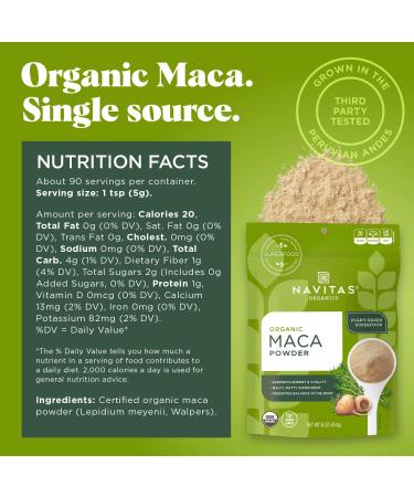 Buy Navitas Organics Organic Maca Powder 16 oz | Superfood for Energy & Wellness - Buy Online on GoSupps.com
