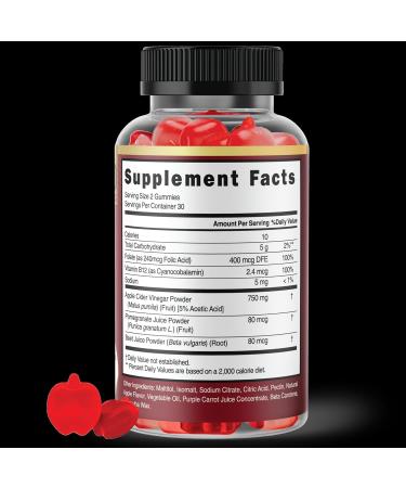 ACV Keto Gummies for Weight Loss - Sugar Free Vegan Appetite Suppressant Detox & Digestion - 60 Count - Buy Online on GoSupps.com