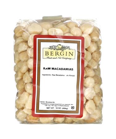 Bergin Fruit and Nut Company Raw Macadamias 16 oz (454 g)
