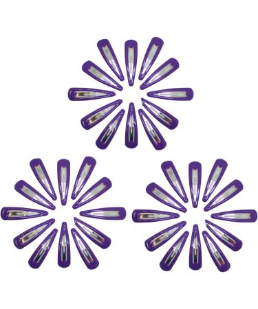 Topkids Accessories 36pc Snap Clips 5cm / 2" Hair Clip Hair Snap Clips Hair Pins Snap Hair Clips Hair Ties Snap Hair Clips Hair Accessories for Women & Hair Accessories for Girls Purple - Buy Online on GoSupps.com