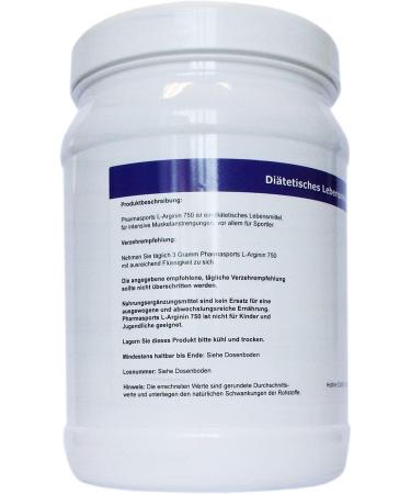 L-Arginine 750 Powder - Premium Quality Plant Fermentation - 750g Can - International Shipping Available - Buy Online on GoSupps.com