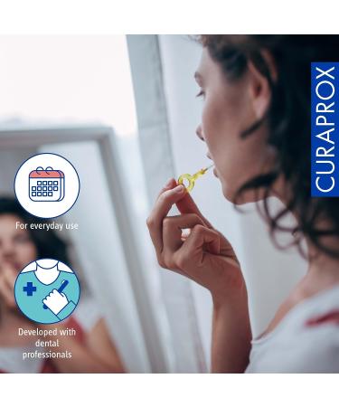 Curaprox CPS 09 Prime Refill Interdental Brushes - 0.9mm Diameter, 4mm Effectiveness - Yellow 8 Count - Buy Online on GoSupps.com