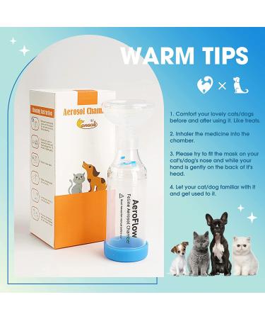 CANACK Pet Aerosol Chamber Inhaler Spacer for Cats and Dogs - Veterinary Approved | Includes Mask for Dogs and Felines - Buy Online on GoSupps.com