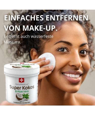 Swissmedicus Super Coconut & Aloe Vera Cream - Moisturizing Skin Care for Body Face Hair & Lips - 150 ml - Buy Online on GoSupps.com