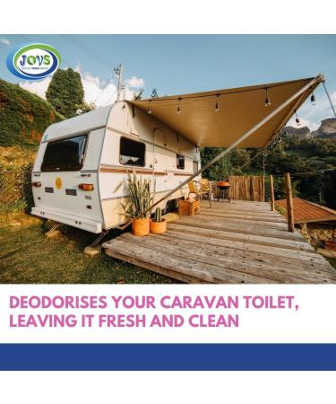 Jovs Caravan Toilet Chemical Bundle - 5L Blue Toilet Fluid and 5L Pink Rinse for Motorhomes & Caravans | Eco-Friendly Odour Eliminator | Up to 50 Treatments Each - Buy Online on GoSupps.com