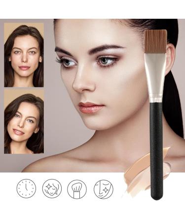 Chrox Flat Brush Makeup - Best Flat Foundation Brushes for Liquid & Cream | Comfortable Angled Brush for Highlighter & Concealer - Buy Online on GoSupps.com