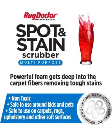 Rug Doctor Spot & Stain Scrubber - Deep Cleaning Foam | Multi-Purpose Stain Remover for Quick Cleanup | Fabric-Safe CRI Certified - Buy Online on GoSupps.com