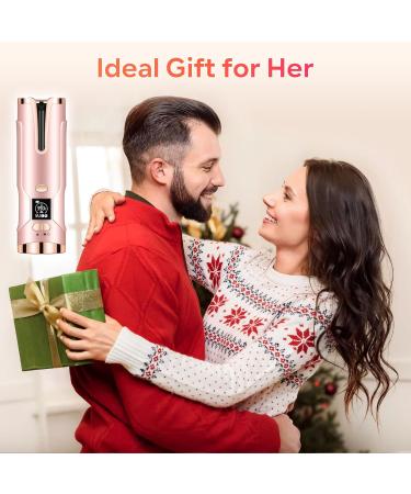 Upgraded Cordless Automatic Curling Iron - Portable Hair Curler with 6 Temperatures & Timers 5000mAh Rechargeable Battery - Buy Online on GoSupps.com