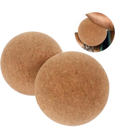 Marmerdo 2-Pack Cork Yoga Ball - Deep Tissue Massage & Foot/Neck Massager for Pain Relief | Eco-Friendly Wellness Tool - Buy Online on GoSupps.com