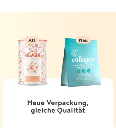 Buy Alpha Foods Collagen Powder (800g) - Hydrolysate Peptides Type I II III & IV with Hyaluronic Acid - Tasteless & Highly Dosed - Imported from Germany for Optimal Skin & Joint Health - Buy Online on GoSupps.com