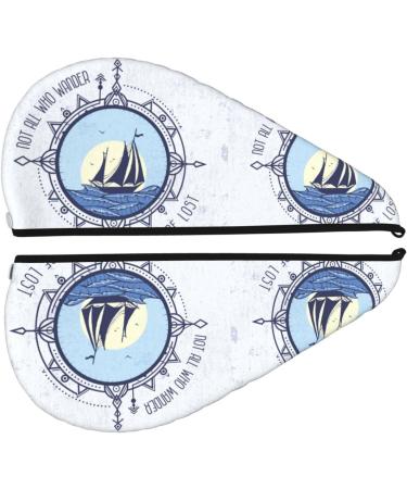 Not All Who Wander Are Lost Microfiber Hair Towel - Super Absorbent Quick Dry Wrap for Long Curly & Thick Hair - Soft Coral Velvet for Women - Buy Online on GoSupps.com