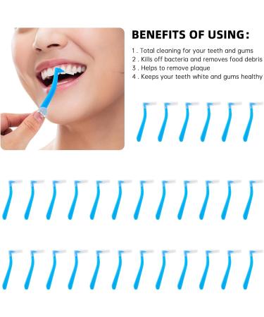 30 Piece Interdental Brushes Set - Non-Slip Toothbrushes for Gums & Braces Care | Orthodontic Cleaning Tool - Buy Online on GoSupps.com