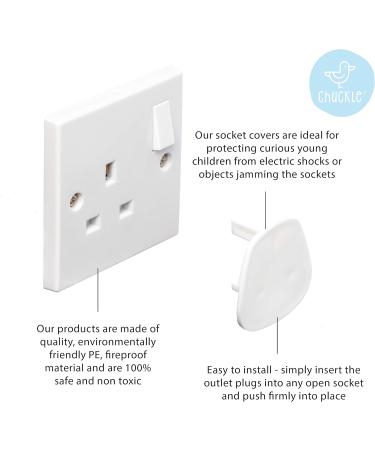 Chuckle - 40 Easy to Install Baby Safety Plug Socket Covers/Guards - Buy Online on GoSupps.com