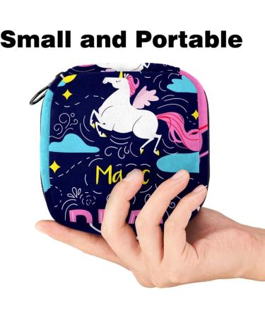 Buy Unicorn Storage Bags for Women | Portable Menstrual Pad Holders Bandage & Tampon Organizers - Perfect for School & Office - Buy Online on GoSupps.com