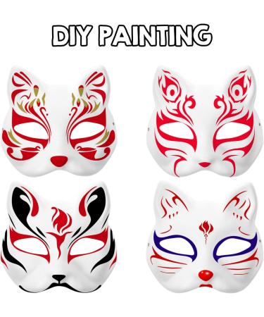 Patkaw 10 STK Cosplay Masks - DIY White Cat Skeleton Masks for Kids | Perfect Party Decor & Gifts - Buy Online on GoSupps.com