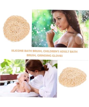 FRCOLOR 2pcs Exfoliating Sisal Bath Brush & Shower Balls - Loofah Sponge Pouf Mesh Scrubber & Body Cleaning Spa Tool - Buy Online on GoSupps.com