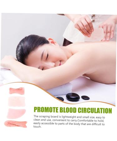 Beaupretty 16-Piece Gua Sha Tool Set - Pink Beeswax Stones for Body and Skin Massage - Handheld Scraping Boards for Full-Body Care - 12.4x4x0.8cm x 4 Pcs - Buy Online on GoSupps.com