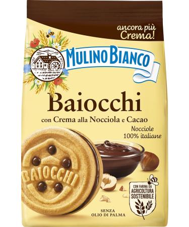 Biscuits Mulino Bianco Baiocchi - 260 grams hazelnut hazelnuts cocoa 260 g (1 pack)