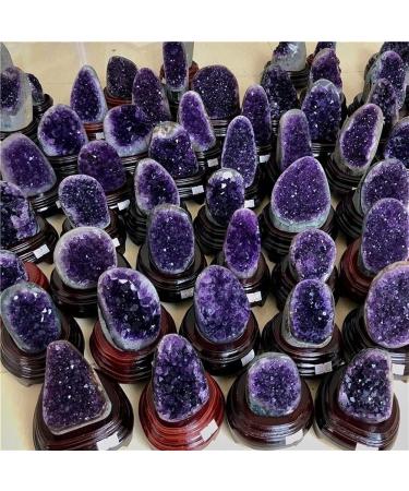 Natural Crystal Rough Stone Crafts About 300g-900g Natural Amethyst geode Quartz Cluster Crystal Specimen (Size : 800g) - Buy Online on GoSupps.com