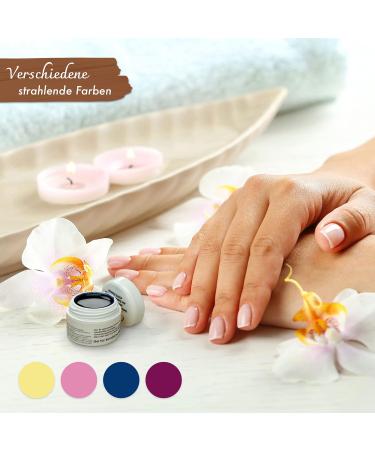GS-NAILS Pink Milky UV Color Gel - 5ml Hardening Nail Gel for Art & Design | Self-Smoothing Formula | International Shipping - Buy Online on GoSupps.com