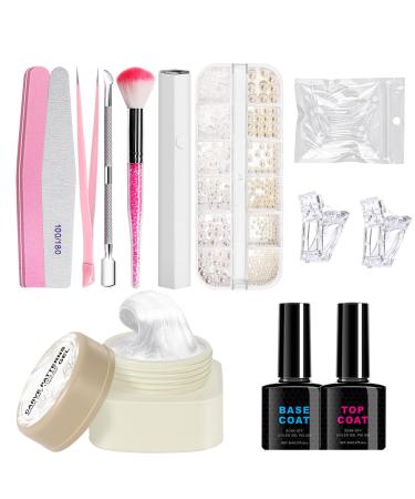 G n rique Creative Manicure Kit 3D Gel Nail Art Sculpture - Natural Nail Art with Durable Sculpted Patterns Beauty Solution For Beginners To Use At Home