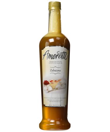 Amoretti Premium Zabaione Syrup 25.4-Fluid-Ounce Bottle