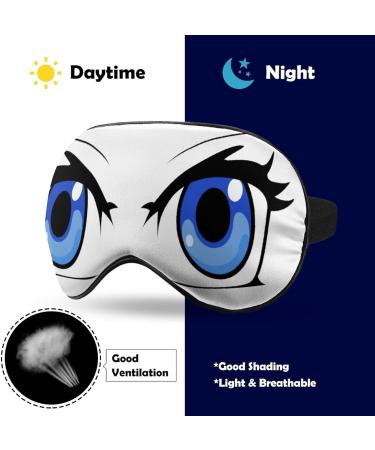 LynaRei Cartoon Woman Sleeping Mask - Adjustable Blindfold for Blocking Out Light - Anime Style-4 - Buy Online on GoSupps.com