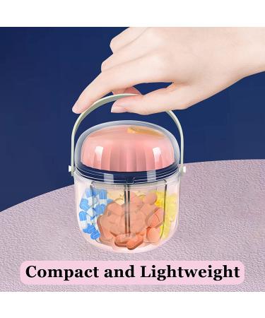 GloDeals Weekly Pill Box 7 Day Portable Pill Organizer for Vitamins & Supplements - BPA Free, Moisture Proof (Pink) - Buy Online on GoSupps.com