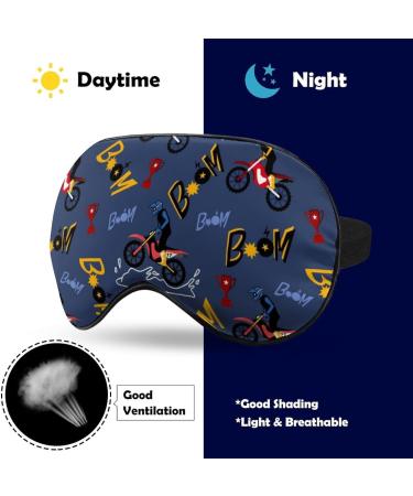 LynaRei Cute Dirt Bike Sleep Mask for Men and Women - Adjustable Super-Smooth Eye Mask for Travel and Nap - Style-3 - Buy Online on GoSupps.com