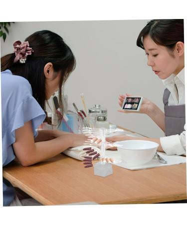 minkissy Acrylic Nail Display Stand Nail Art Stand Nail Stands for Nail Art Nail Practice Stand Nail Art Practice Stand Acrylic Nail Tips Display Stand Nail Stand Display Modeling Sample 6.2x6.2cm Grey - Buy Online on GoSupps.com