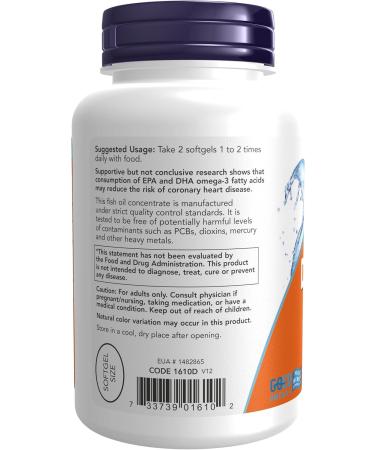 NOW Foods DHA-250 50% DHA 120 Softgels (Pack of 2) - Buy Online on GoSupps.com