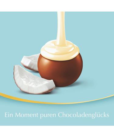Lindt Lindor Coconut Chocolate 1kg Bag | Resealable Pack | 80 Milk Chocolate Balls | Perfect Chocolate Gift - Buy Online on GoSupps.com