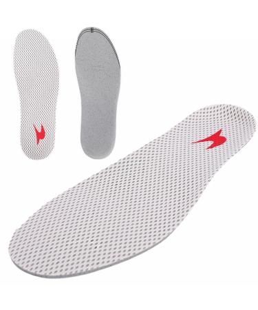 Shoe Insoles Comfort Thin Lightweight Shock Absorption and Cushion Shoe Insole Best Insoles for Men and Women for Everyday Use White L:(Men8.5-9.5/Women9.5-10.5)