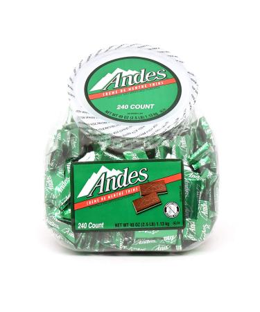 Andes Creme De Menthe Thin Mints Thin Mints 240 Count (Pack of 1)