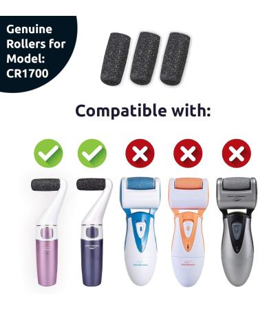 Own Harmony Regular Coarse Refill Rollers - 3 Pack Replacement Heads for CR1700 Electric Callus Remover - Professional Foot Care for Healthy Feet - Buy Online on GoSupps.com