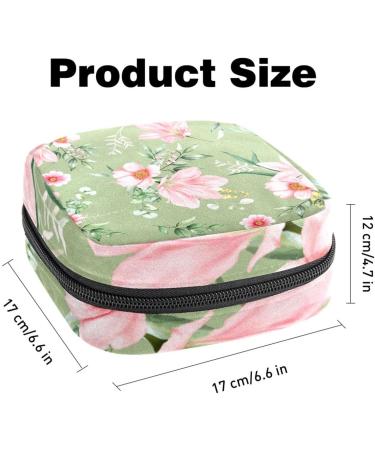 Women s Travel Storage Bag for Menstrual Cup & Makeup Organizer - Pink Floral Design Large Capacity - Buy Online on GoSupps.com