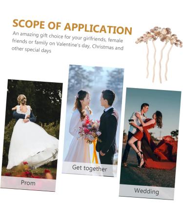 FRCOLOR Hair Comb Rhinestone Hair Pin Rhinestone Hair Clips Rhinestone Clips Bride Hair Accessories Hair Accessories for Girls Hair Side Comb Girl Hair Clips Decorate Miss Hair up Metal - Buy Online on GoSupps.com