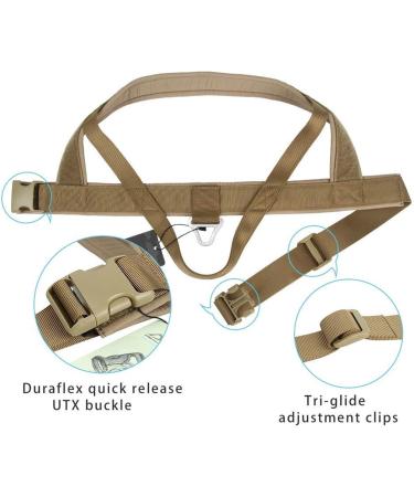 Elite Spanker Tactical Dog Vest - Adjustable Nylon Pet Dish for Small Medium & Large Dogs (Brown XS) - Buy Online on GoSupps.com