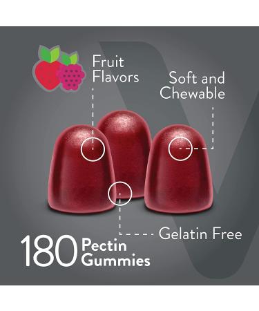 Prebiotic Fiber Gummies Extra Strength 7G - Vegan Digestive Health & Weight Support - 180 Count (2 Pack) Chewable Fruit Chews - Buy Online on GoSupps.com