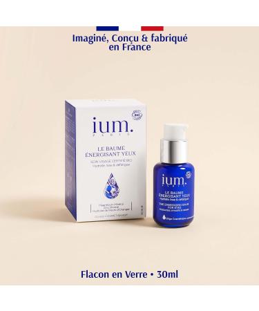 IUM Paris - Eye Contour Cream - Energizing Balm enriched with Natural Magnesium and Zinc - Anti dark circles and anti bags under the eyes - Organic Vegan - 30ml - Made in France - Buy Online on GoSupps.com