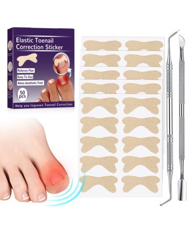 Ingrown Toenail Corrector, Ingrown Toenail Treatment, Glue-Free Toenail Corrector Patch, 50 Pcs