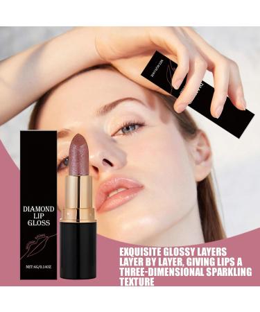 Lipstick MakeupLong Lasting Waterproof Cosmetics Women Shiny Colored Lip Balm For Commuting Dating Daily Travel Work Birthday Wedding Girls Wife Girlfriend Red Brown - Buy Online on GoSupps.com