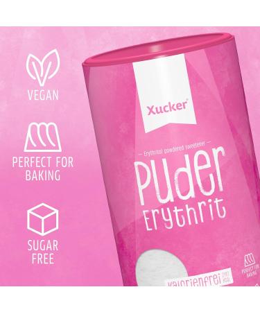 Xucker Erythritol Powder - 600g | Calorie-Free Vegan Sugar Substitute for Baking & Cooking | Tooth-Friendly Powdered Sugar Alternative - Buy Online on GoSupps.com