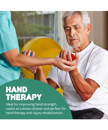 JFA Medical Hand Therapy Exercise Balls - Set of 5 Strengths for All Levels of Resistance - Buy Online on GoSupps.com