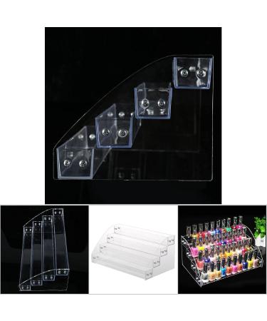  Fyearfly Fyearfly Nail Polish Display Stand Makeup Display Stand Transparent Acrylic Durable 6 Types to Choose From (Five Layers) - Buy Online on GoSupps.com